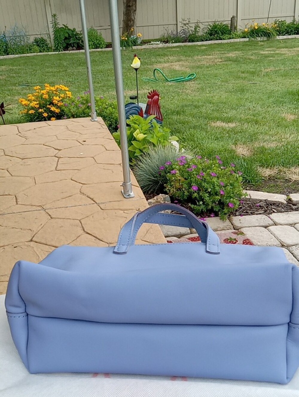 Gorgeous Portland Leather Crossbody Tote Med. Jacaranda Brand New - Picture 5 of 7